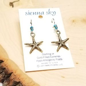 Sienna Sky Hypo Allergenic Gold Starfish Earrings